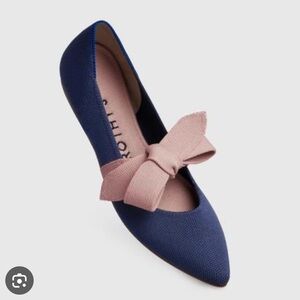 Rothy's Navy and Pink Women's Flats